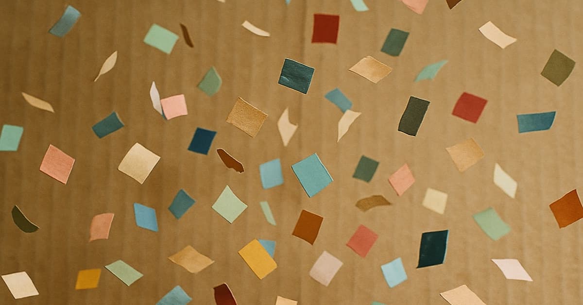 Throwing confetti can give you the feeling of randomness